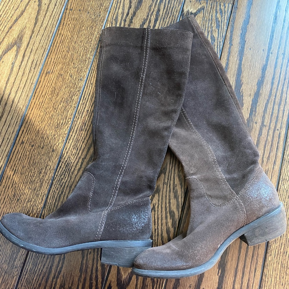 Bronx Suede Knee High Boots